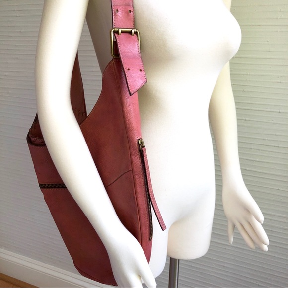 Dooney & Bourke VINTAGE LEATHER HOBO SHOULDER BAG - Picture 3 of 8